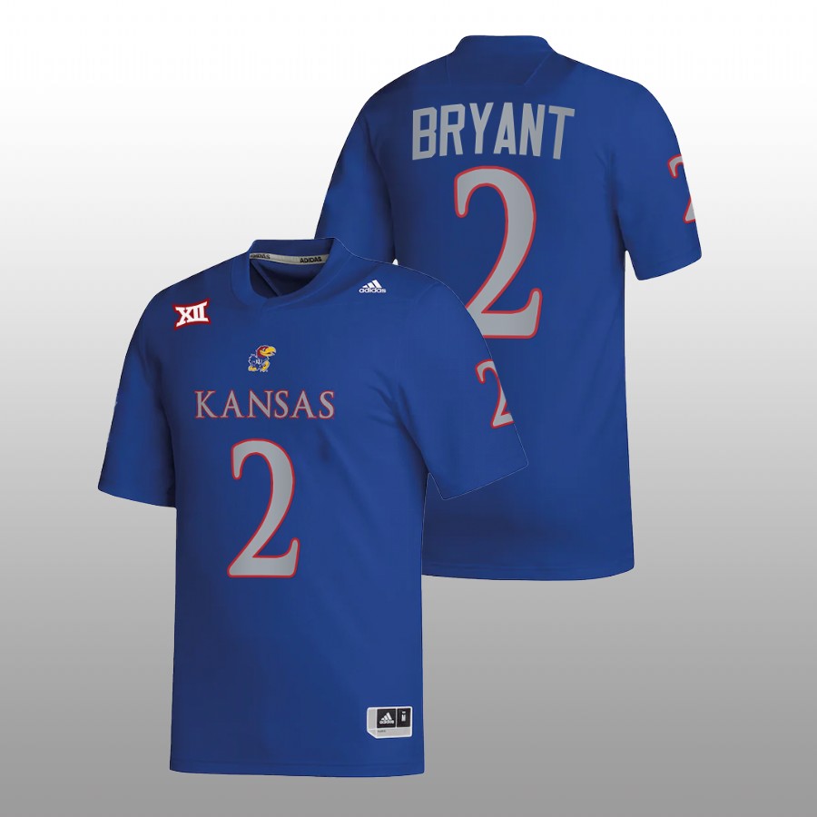 Jacobee Bryant Kansas Jayhawks Royal 2022 College Football NIL Replica Jersey