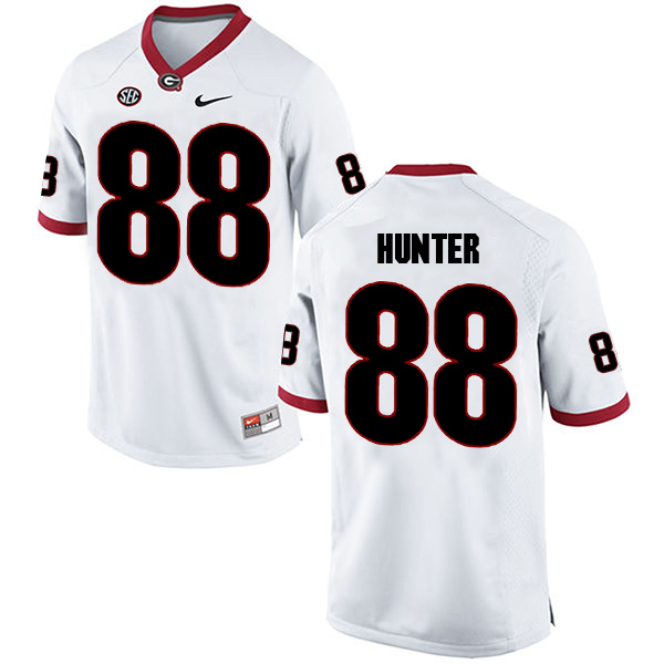 Jaden Hunter Georgia Bulldogs Men's Jersey - #88 NCAA White Limited Away