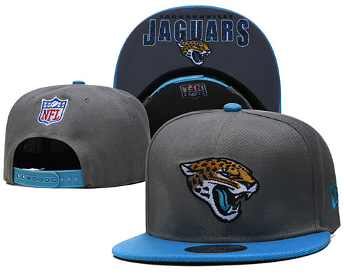 Jaguars Gray Snapback Hat --TX
