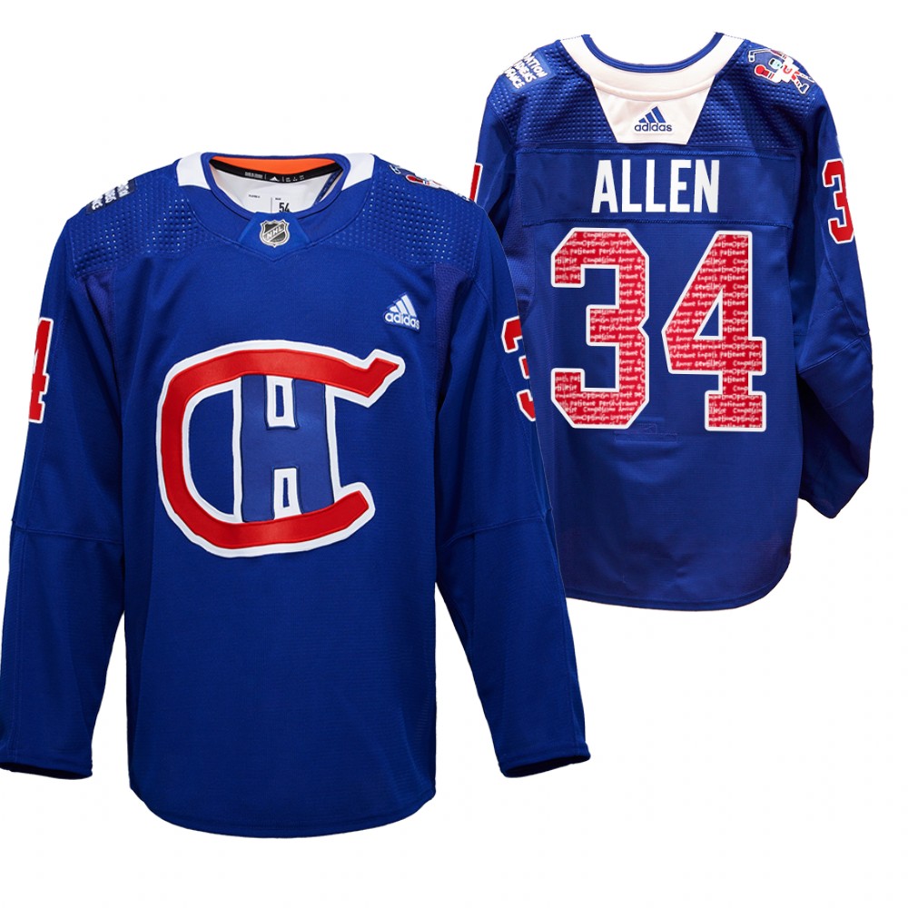 Jake Allen Canadiens RadioTeleDON Jersey Royal Special Edition