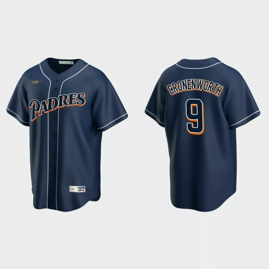Jake Cronenworth #9 San Diego Padres Cooperstown Collection Jersey – Navy