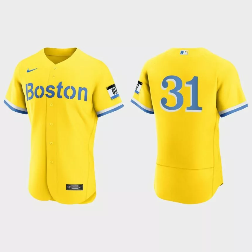 Jake Diekman Boston Red Sox 2021 City Connect Authentic Jersey – Gold Light Blue
