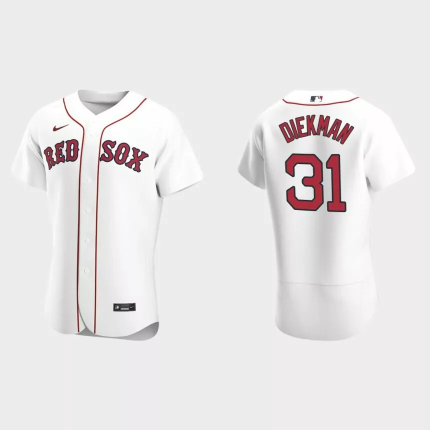 Jake Diekman Boston Red Sox Authentic Home Jersey – White