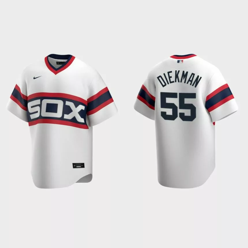 Jake Diekman Chicago White Sox Cooperstown Collection Home Jersey – White