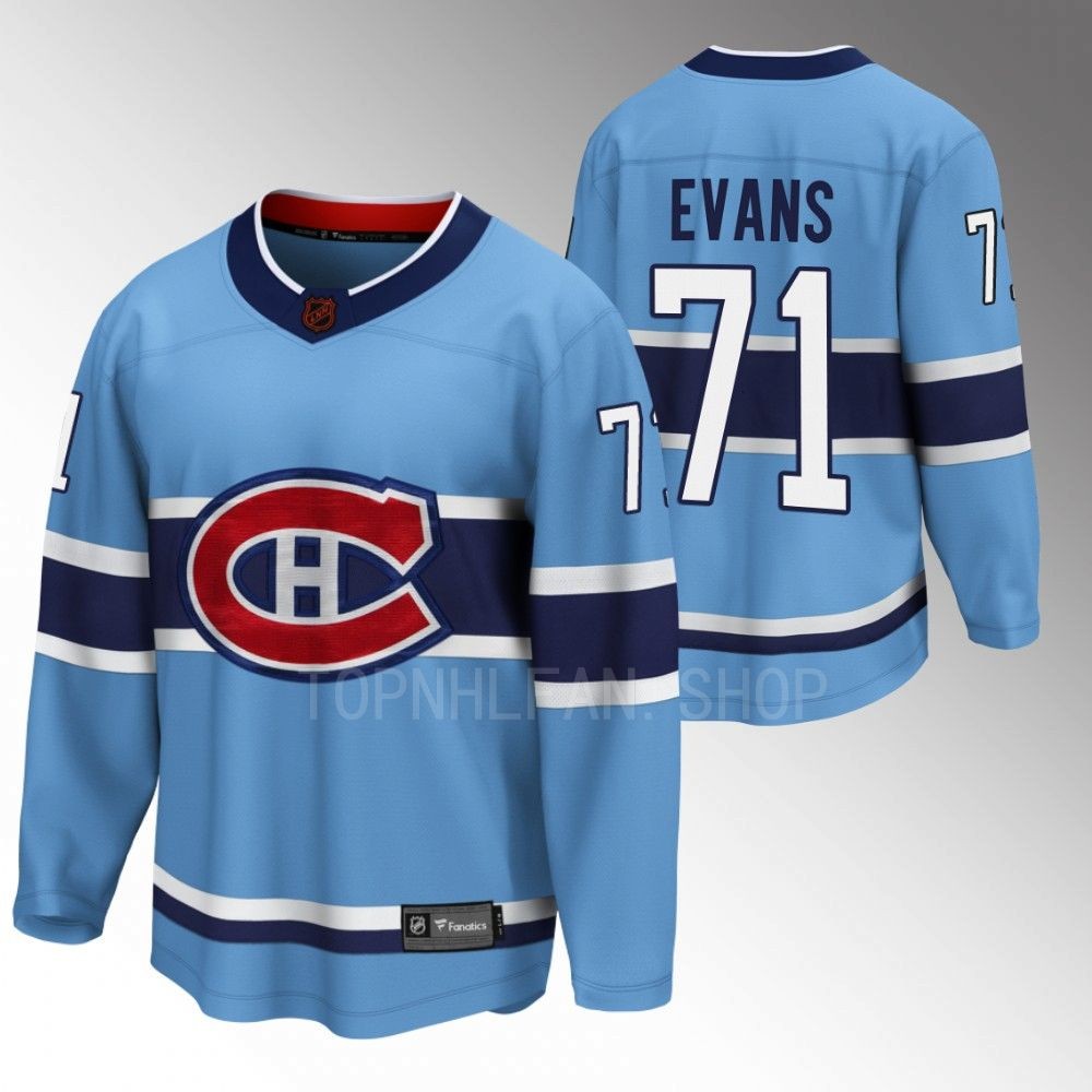 Jake Evans Montreal Canadiens Jersey Special Edition 2.0 Blue 2022 Breakaway Player