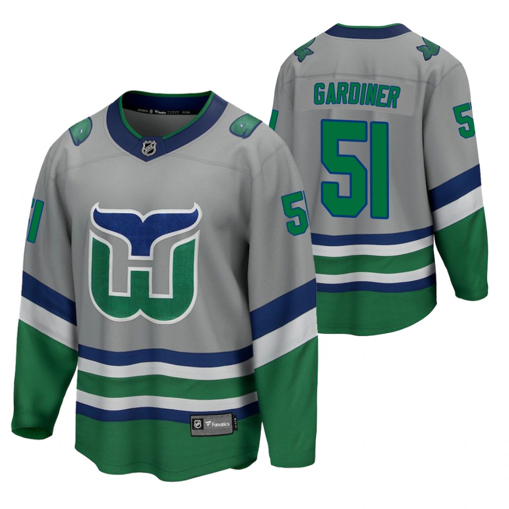 Jake Gardiner Hurricanes 2021 Reverse Retro Gray Jersey Special Edition