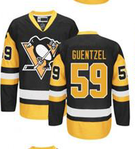 Penguins #59 Jake Guentzel Black Alternate NHL Jersey
