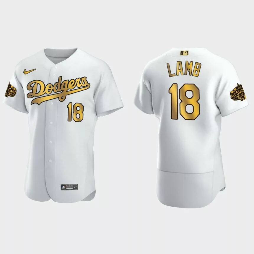 Jake Lamb Los Angeles Dodgers 2022 MLB All-Star Game Jersey – White Gold
