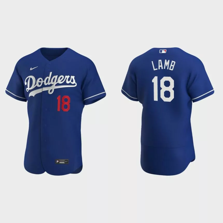 Jake Lamb Los Angeles Dodgers Authentic Alternate Jersey – Royal