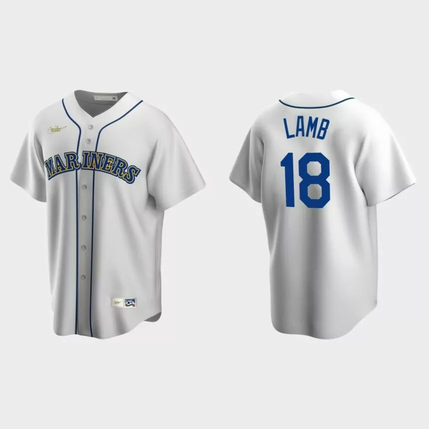 Jake Lamb Seattle Mariners Cooperstown Collection Home Jersey – White