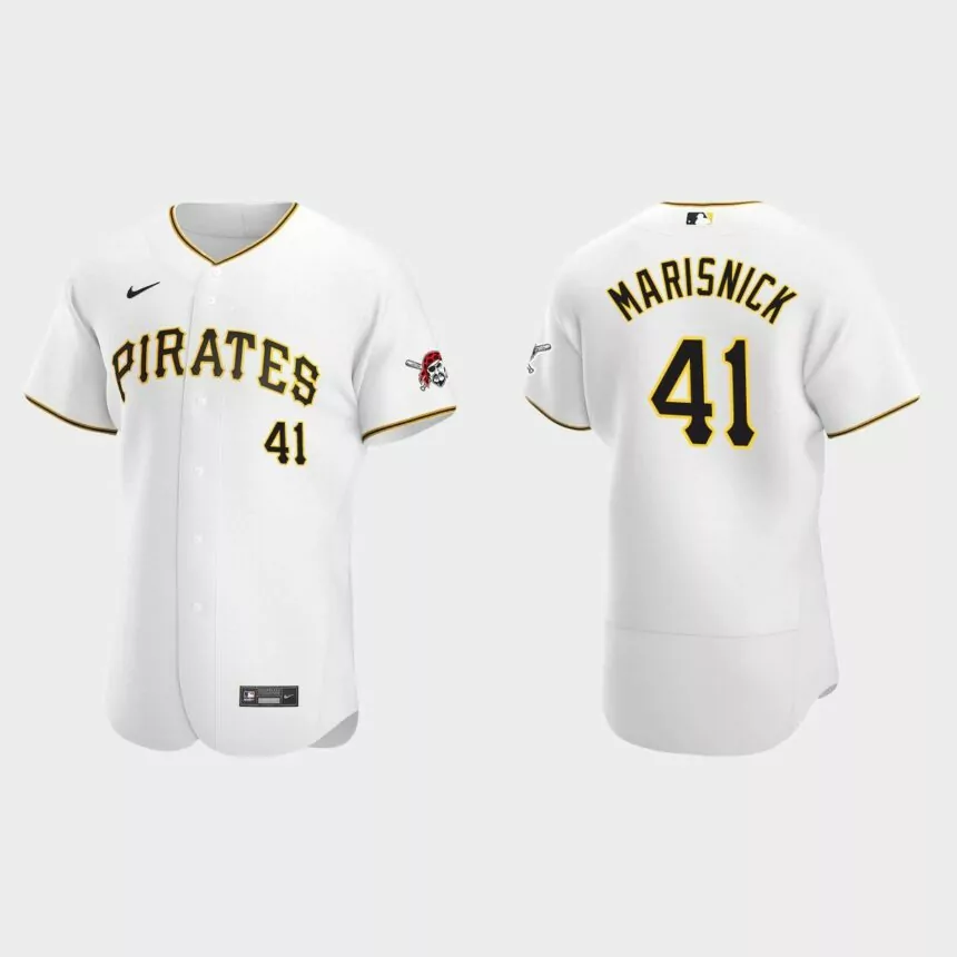 Jake Marisnick Pittsburgh Pirates Authentic Home Jersey – White