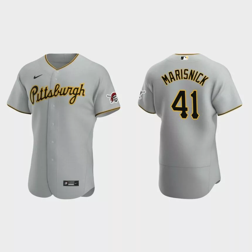 Jake Marisnick Pittsburgh Pirates Authentic Road Jersey – Gray