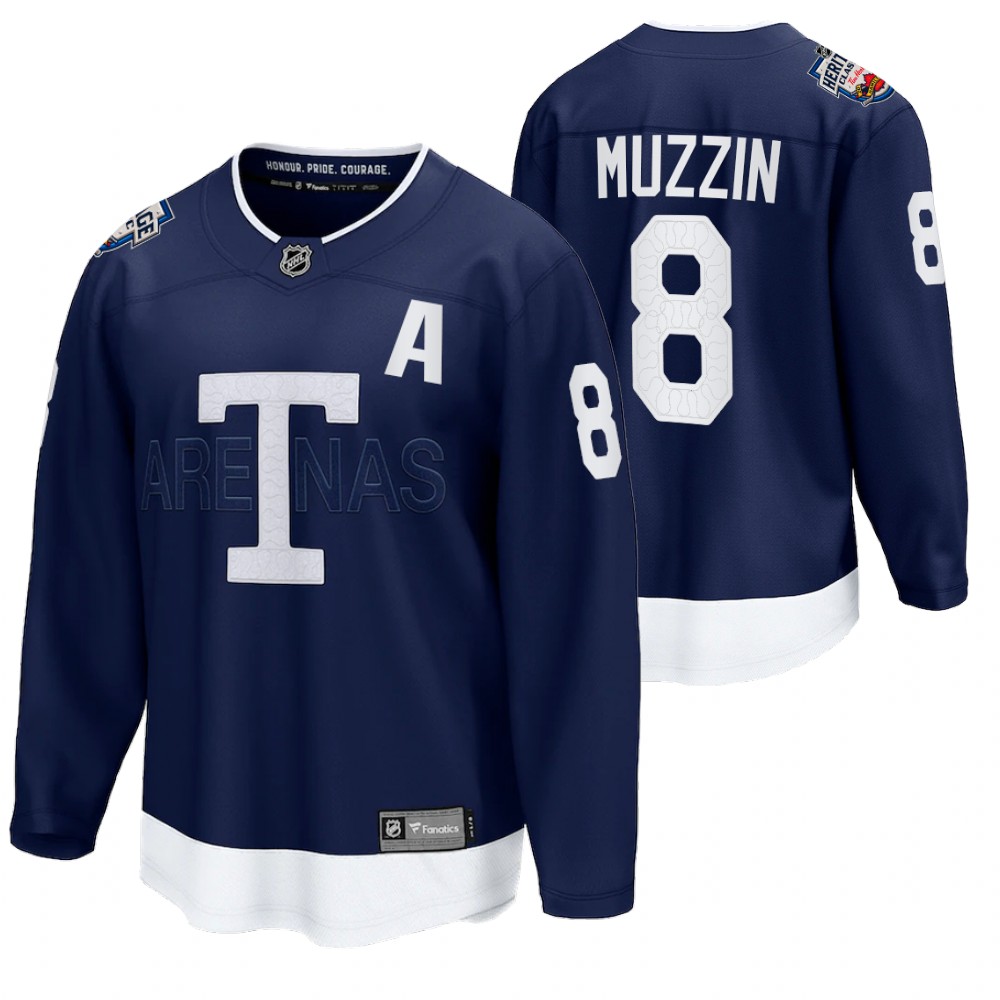 Jake Muzzin Toronto Maple Leafs 2022 Heritage Classic Navy Jersey