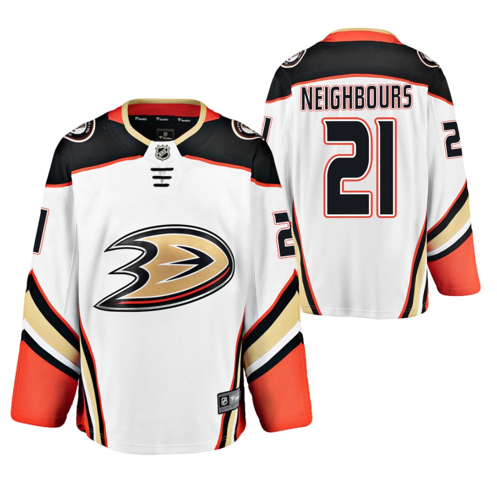Jake Neighbours Anaheim Ducks 2020 Draft WHL White Away Jersey