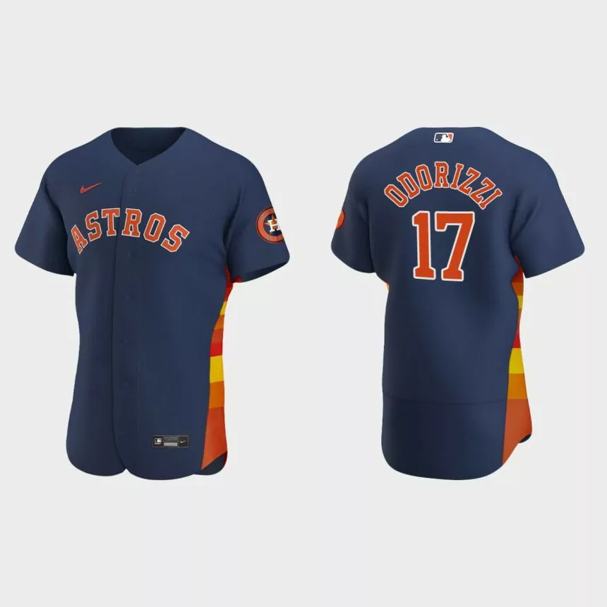 Jake Odorizzi #17 Houston Astros Authentic Alternate Jersey – Navy