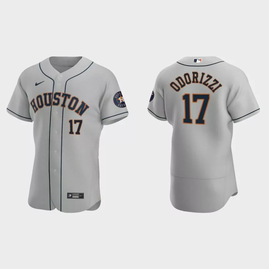 Jake Odorizzi #17 Houston Astros Authentic Road Jersey – Gray