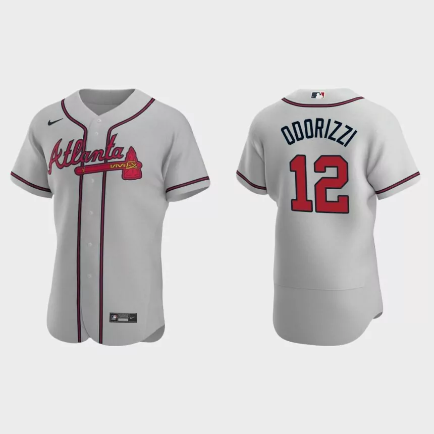 Jake Odorizzi Atlanta Braves Authentic Road Jersey – Gray