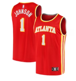 Jalen Johnson Atlanta Hawks Fanatics Fast Break Replica Jersey - Icon Edition - Red
