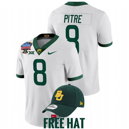 Jalen Pitre Baylor Bears White 2022 Sugar Bowl College Football Playoff Jersey