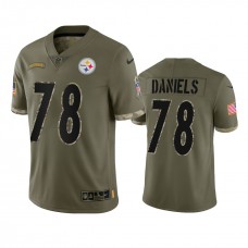 James Daniels Pittsburgh Steelers Nike Olive 2022 Salute To Service Limited Jersey