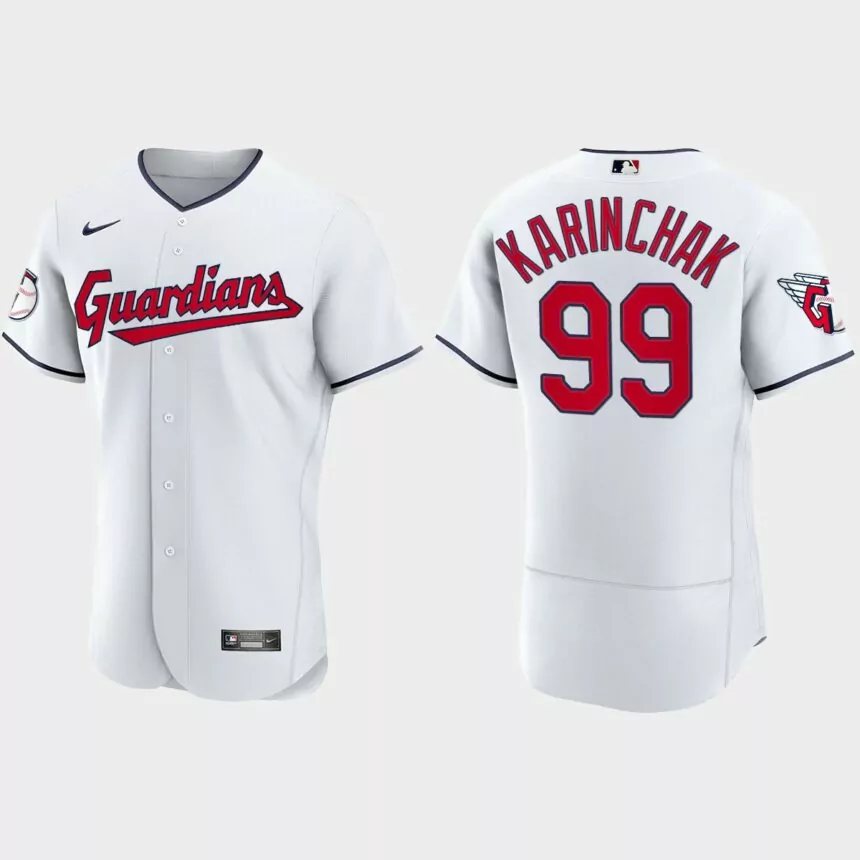 James Karinchak Cleveland Guardians 2022 Authentic Home Jersey – White