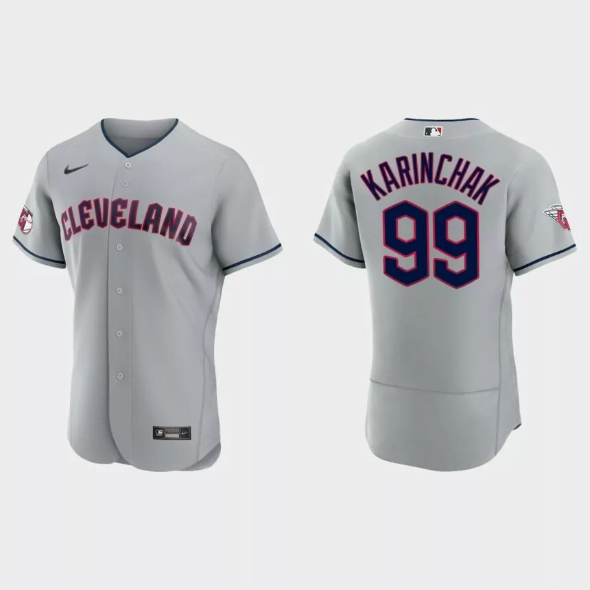 James Karinchak Cleveland Guardians Authentic Jersey – Gray