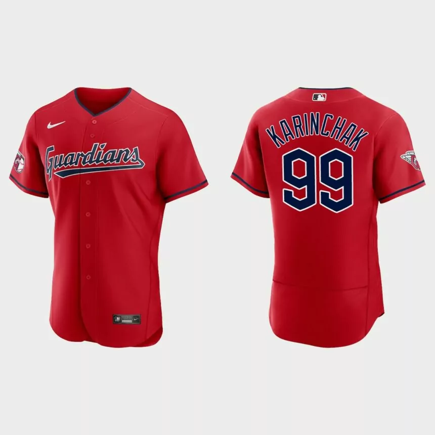 James Karinchak Cleveland Guardians Authentic Jersey – Red