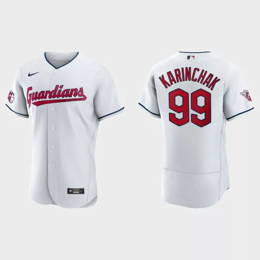 James Karinchak Cleveland Guardians Authentic Jersey – White