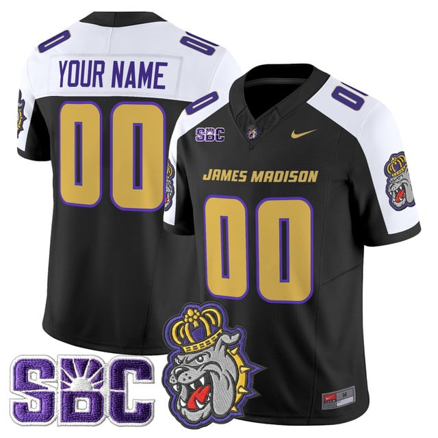 James Madison Dukes 2025 Vapor Limited Custom Jersey - All Stitched Black Alternate