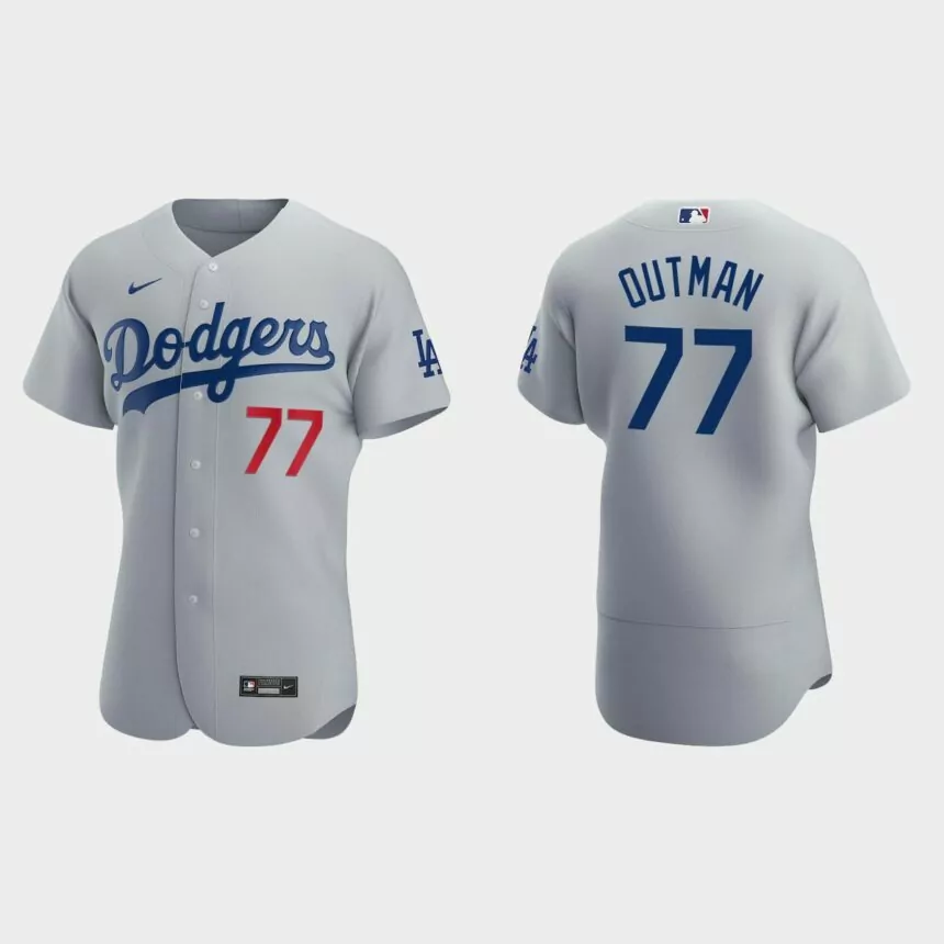 James Outman Los Angeles Dodgers Authentic Alternate Jersey – Gray