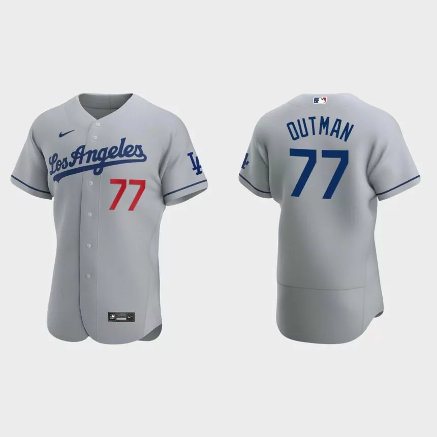 James Outman Los Angeles Dodgers Authentic Road Jersey – Gray