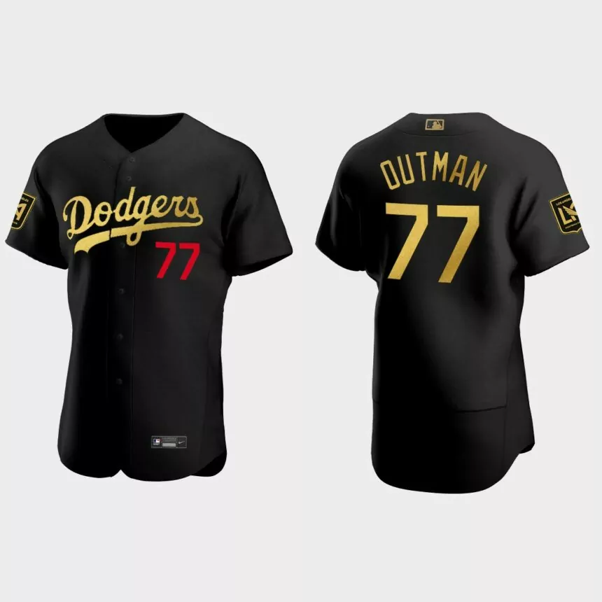 James Outman Los Angeles Dodgers LAFC Night Authentic Jersey – Black