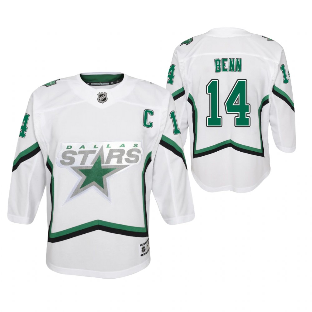 Jamie Benn Dallas Stars 2021 Reverse Retro White Youth Jersey Special Edition