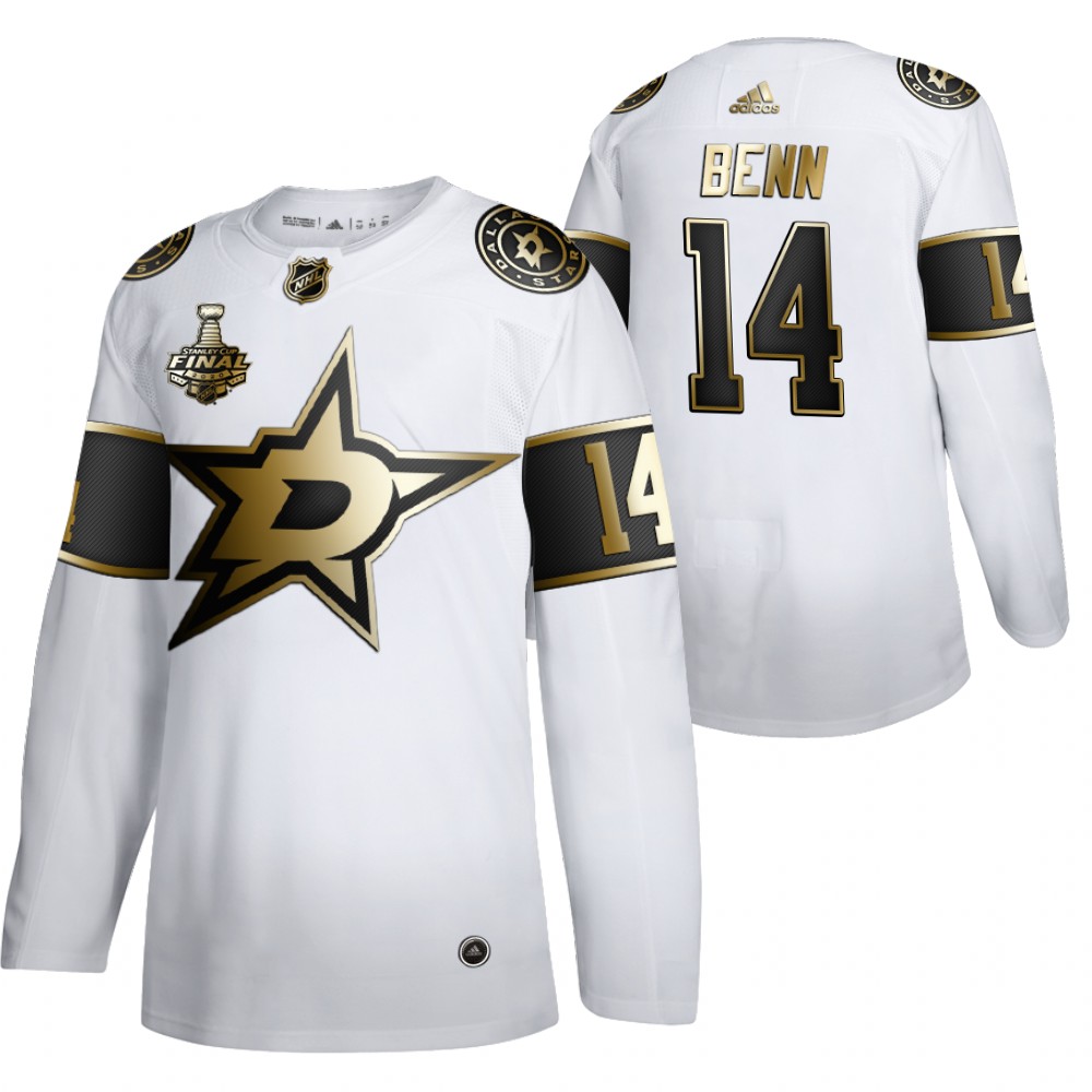Jamie Benn Stars 2020 Stanley Cup Final Bound White Golden Limited Edition Jersey