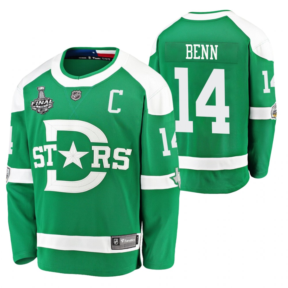 Jamie Benn Stars 2020 Stanley Cup Final Green Winter Classic Jersey