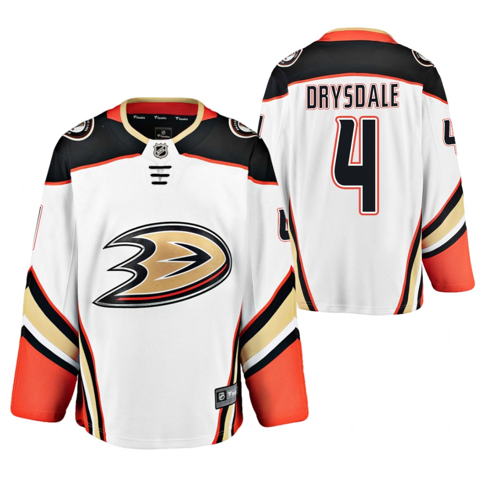 Jamie Drysdale Anaheim Ducks 2020 OHL Draft White Away Jersey