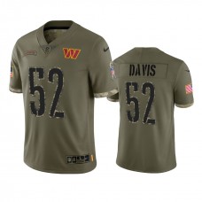 Jamin Davis Washington Commanders Nike Olive 2022 Salute To Service Limited Jersey