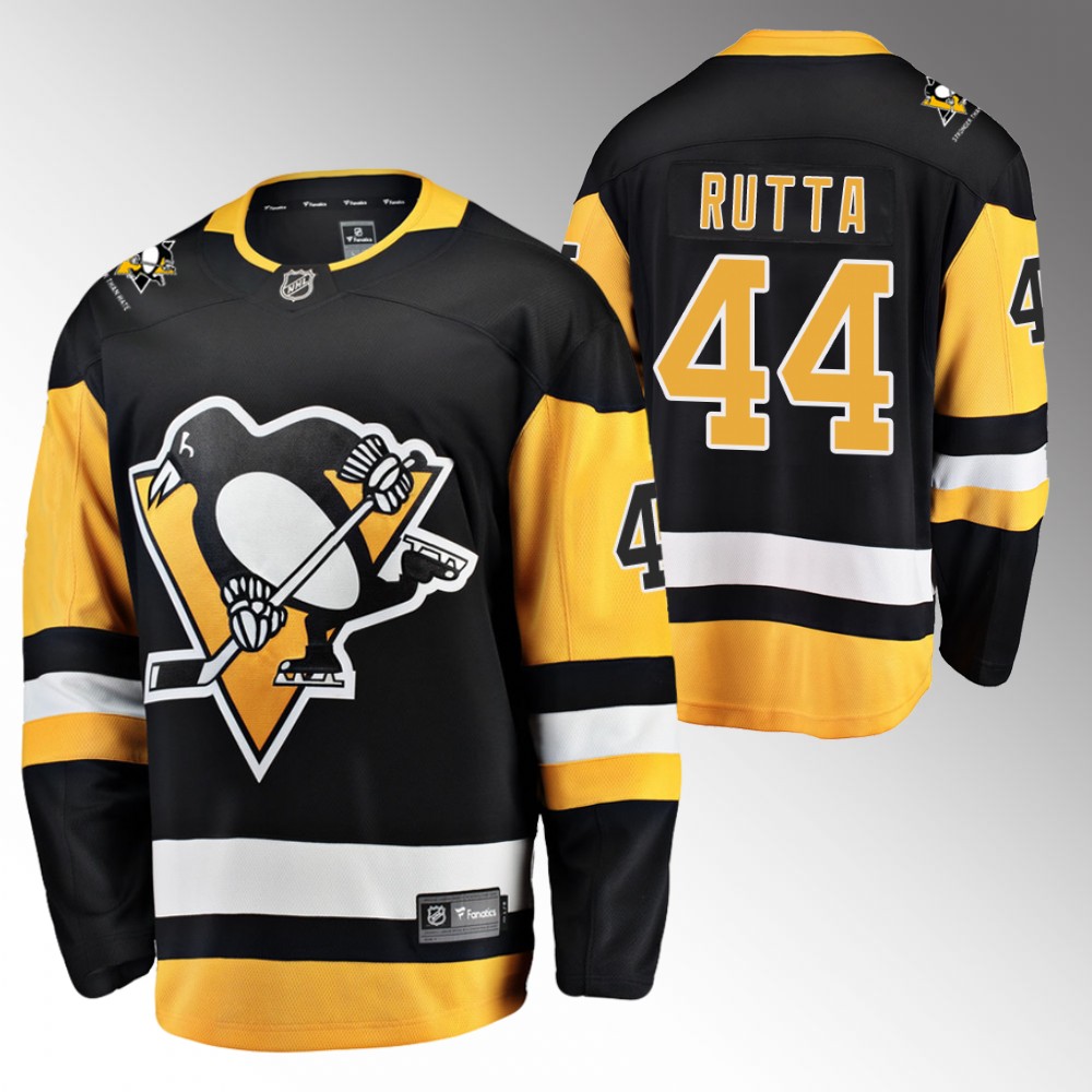 Jan Rutta Jersey Pittsburgh Penguins Home Black 2022 Breakaway Player