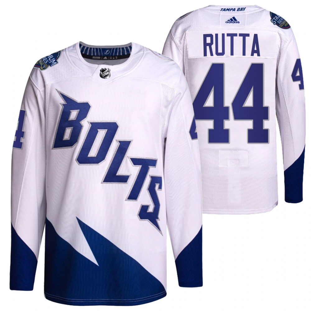 Jan Rutta Tampa Bay Lightning White 2022 Stadium Series Primegreen Authentic Jersey