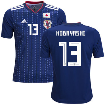 Japan #13 Kobayashi Home Kid Soccer Country Jersey