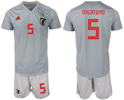 Japan #5 Nagatomo Away Soccer Country Jersey