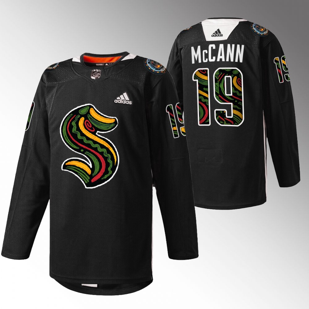 Jared McCann Kraken Black History Month Jersey Black Warmup