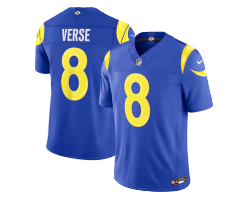 Jared Verse Los Angeles Rams Nike Vapor F.U.S.E. Sewn Down Limited Jersey - Royal