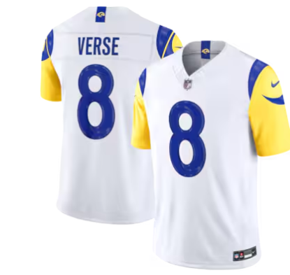 Jared Verse Los Angeles Rams Nike Vapor F.U.S.E. Sewn Down Limited Jersey - White