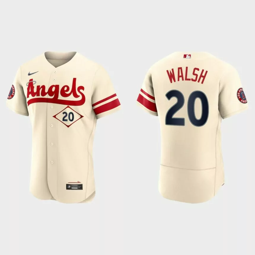Jared Walsh Los Angeles Angels 2022 City Connect Authentic Jersey – Cream