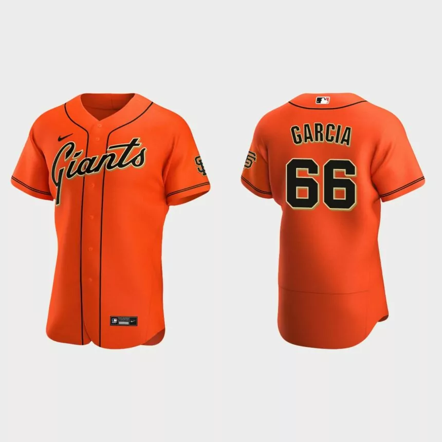 Jarlin Garcia San Francisco Giants Authentic Alternate Jersey – Orange
