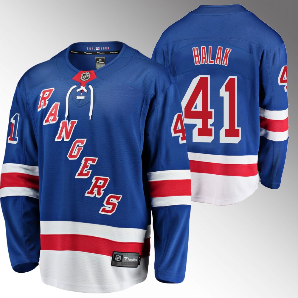 Jaroslav Halak Jersey New York Rangers Home Royal Breakaway Player