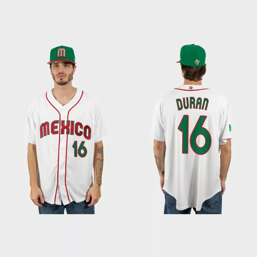 Jarren Duran Mexico Baseball 2023 World Baseball Classic Jersey – White