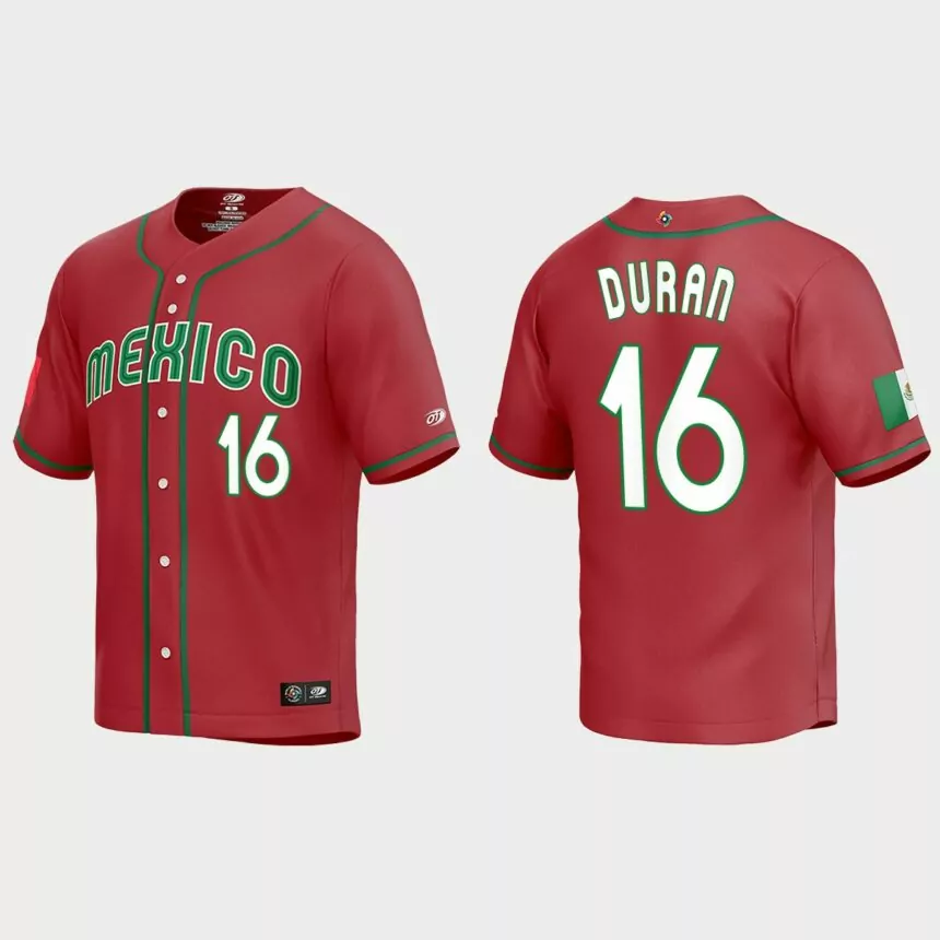 Jarren Duran Mexico Baseball 2023 World Baseball Classic Replica Jersey – Red