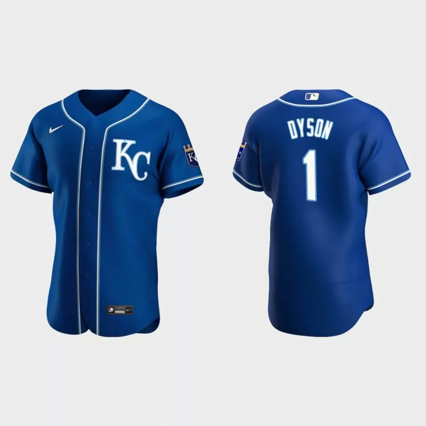 Jarrod Dyson #1 Kansas City Royals Authentic Alternate Jersey – Royal